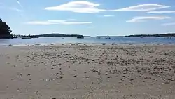 Chebeague Island beach, looking east