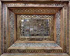 Ceiling of Chehel Sotoun's mirror hall that contains Āina-kāri art