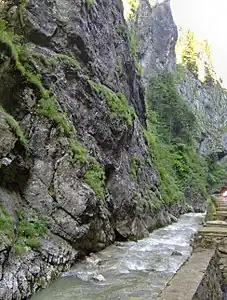 The Bicaz Gorge in Bicaz-Chei