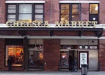 The Ninth Avenue entrance to Chelsea Market