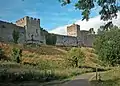 Chepstow Castle curtain wall