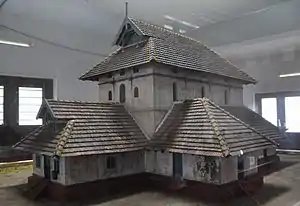 A model of the original Cheraman Juma Mosque