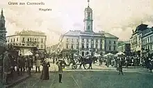 Central Square of Czernowitz in the early 1900s