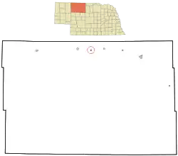Location of Nenzel, Nebraska