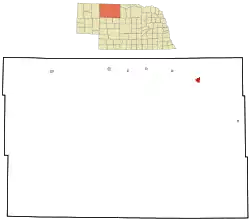 Location of Valentine, Nebraska