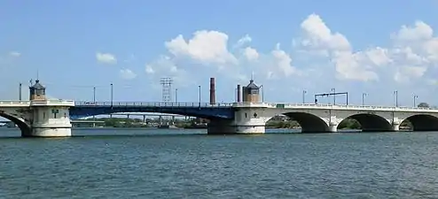 Brunner designed this bascule bridge over the Maumee River in Toledo, Ohio