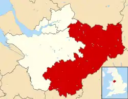 Cheshire East shown within Cheshire