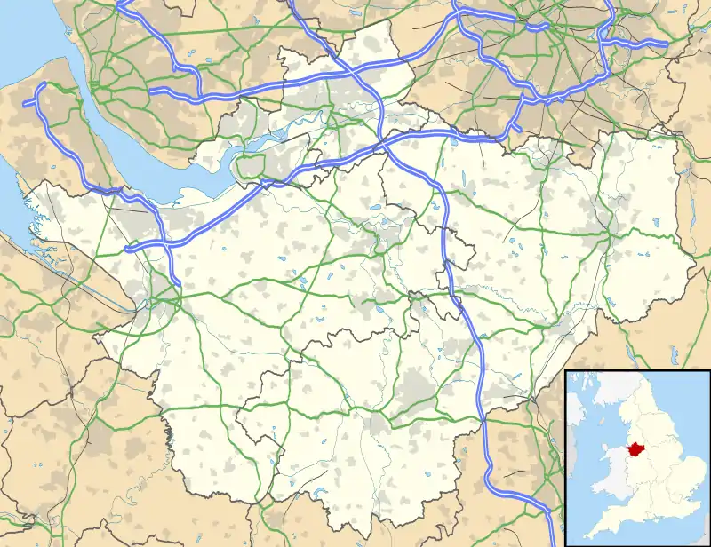 Duckington is located in Cheshire