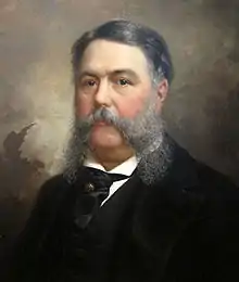 Portrait of a man with a tremendous mustache
