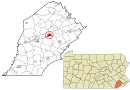 Location in Chester County and the U.S. state of Pennsylvania