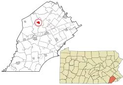 Location in Chester County and the U.S. state of Pennsylvania