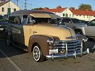 Chevrolet 3100 panel van with two-tone paint
