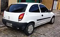 Pre-facelift Chevrolet Celta (Rear view)