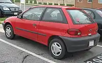 Chevrolet Metro hatchback, rear view