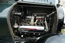 Chevrolet Series D V-8 Engine Compartment