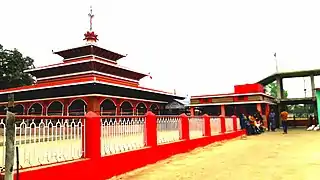 The temple seen from the north gate.