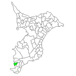 Location of Tomiura in Chiba Prefecture