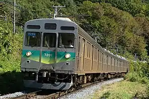 7000 series EMU set 7001 in October 2018