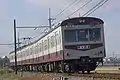 Set 1002 repainted into the early Chichibu Railway livery (not originally carried by these EMUs) (January 2010)