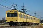 Set 1012 repainted into JNR canary yellow livery (January 2009)