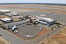 Aerial view of the Chico Air Museum
