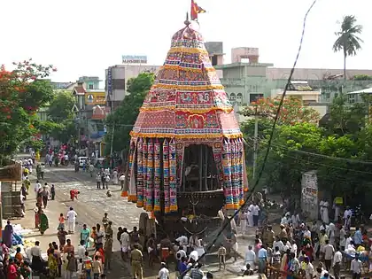 Temple festival in Chidambaram, Tamil Nadu, India.