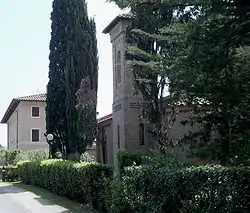 View of the Principina Farm with its chapel
