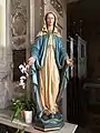 Woodcarved polichromed statue of the Virgin Mary