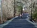 Children cycling to school on the Portland Hills Greenway
