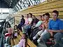 Children inside Sala Polivalenta Sporting Hall