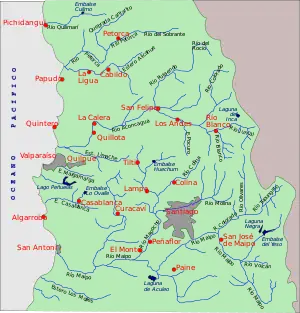 Map of rivers