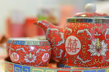 Chinese wedding ceremony teaware