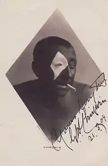 Photo autographed in 1904