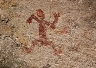 Pictograph, indigenous person