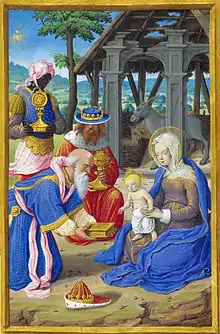 The Magi visiting the Christ-child