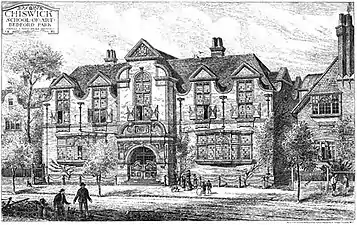 Design for the School by Maurice Bingham Adams, 1881
