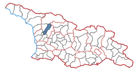 Location of the municipality within Georgia