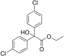Skeletal formula of chlorobenzilate