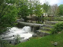 A small dam on the Chocorua River in the village of Chocorua