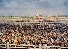 Spectators gathered at Khodynka