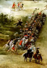 A Hussar banner during the Battle of Kircholm in 1605