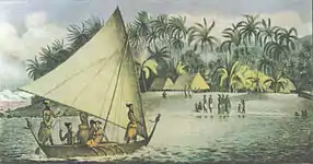 The Russian crew of the Rurik discovers Tikehau