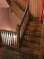 Hidden stairwell for household staff