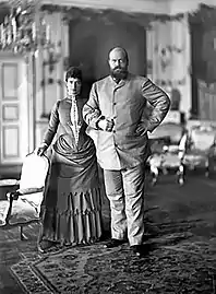 Reference photograph of the Russian Imperial couple