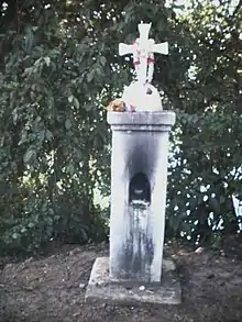 The cross next to the culvert at Olliazote