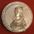 Queen Christina of Sweden, 1632, designed by Sebastian Dadler