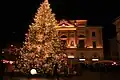 Christmas tree in Lugano, Switzerland.