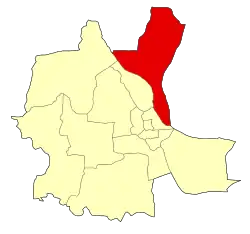 Location of Chroy Changvar within Phnom Penh