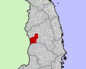 Location in Gia Lai province