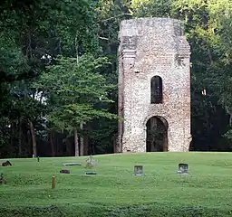 Ruins of the St. George Bell Tower at Old Dorchester